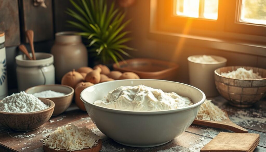 Caribbean Coconut Bread Rising Process