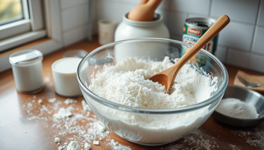 Coconut Bread Mixing Process