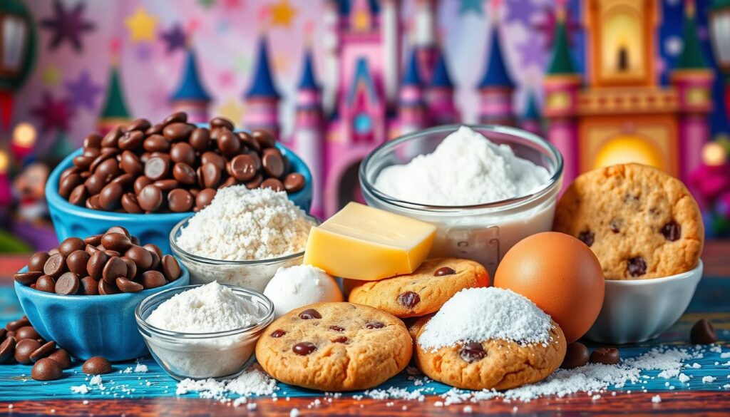 Disney Inspired Chocolate Chip Cookies Ingredients