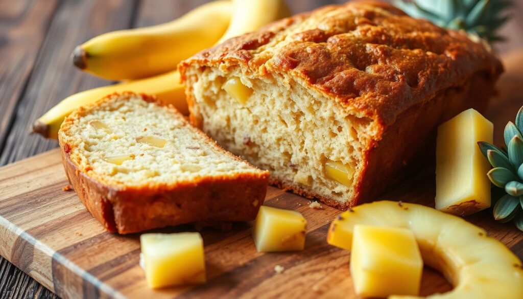 Moist Banana Bread with Pineapple