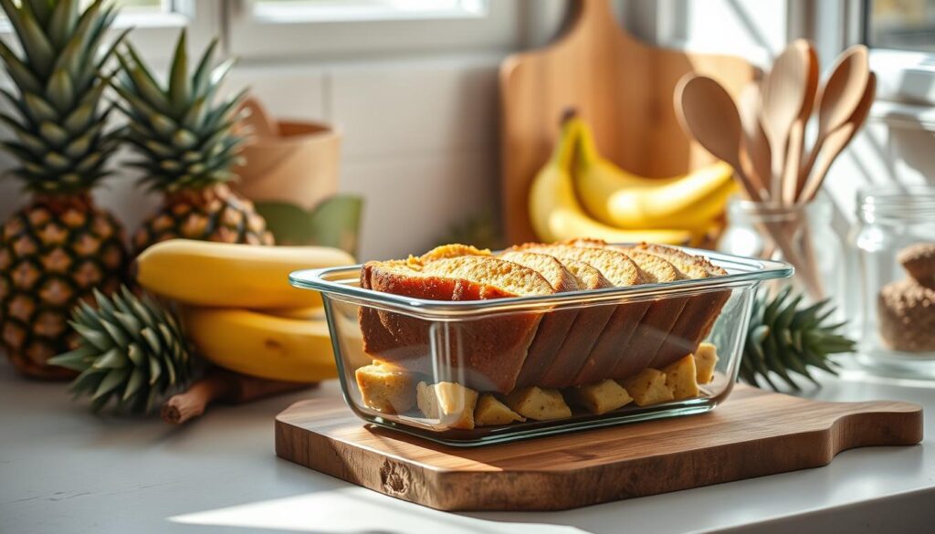 Storing Pineapple Banana Bread